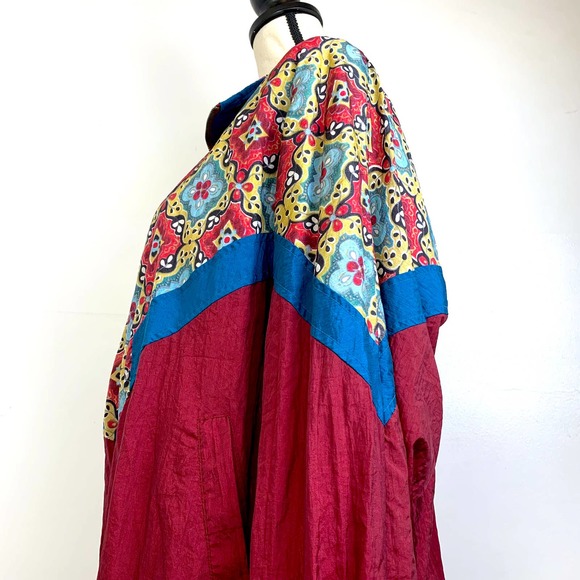 Vintage 90s Unique Jennifer Moore Activewear Windbreaker Jacket- Medium - Picture 9 of 9